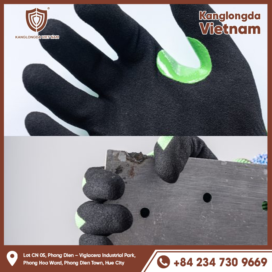 The palm of the glove is coated for anti-slip and flexibility. The palm of the glove is coated for anti-slip and flexibility.
