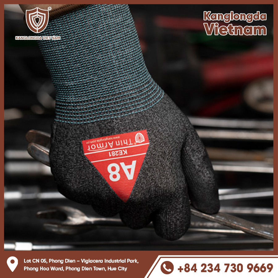 Thick protective gloves increase grip and protect hands when using wrenches. Thick protective gloves increase grip and protect hands when using wrenches.