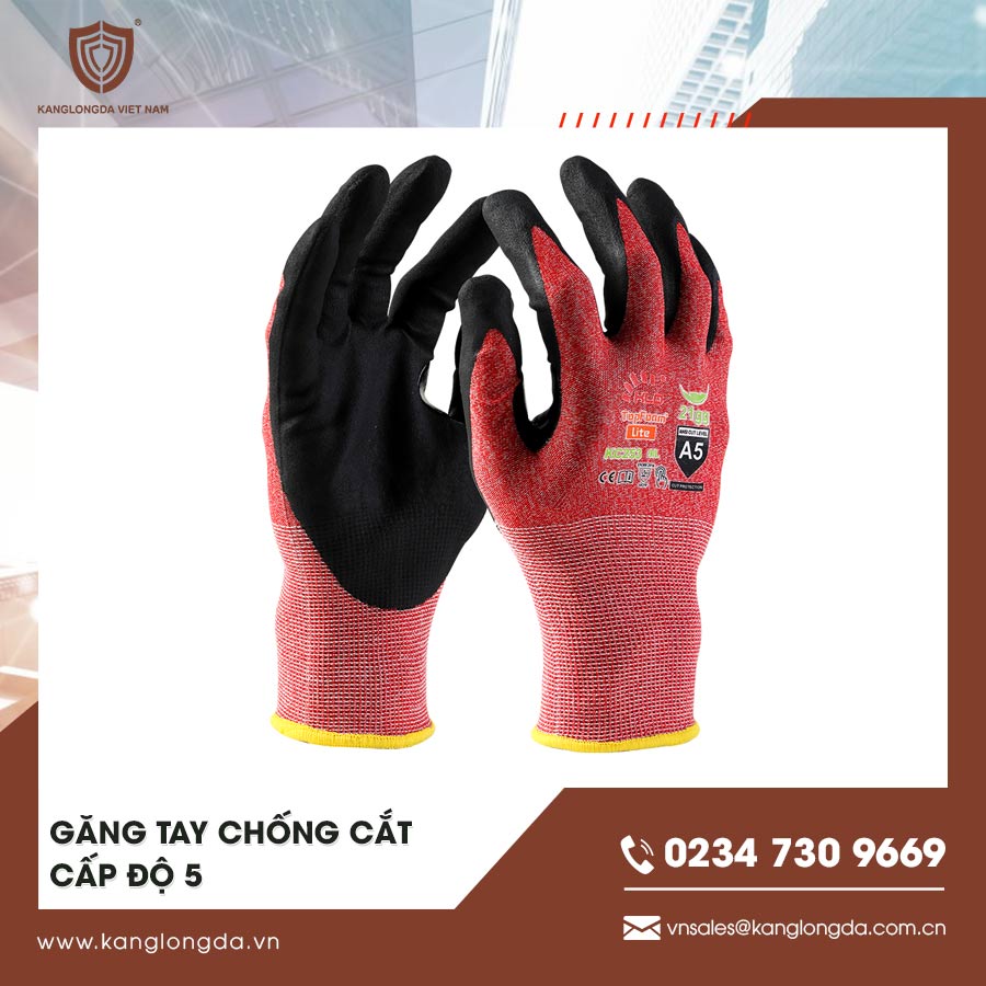 Găng tay chống cắt cấp độ 5