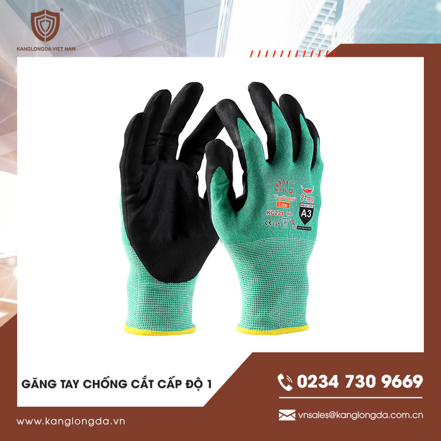 Găng tay chống cắt cấp độ 1