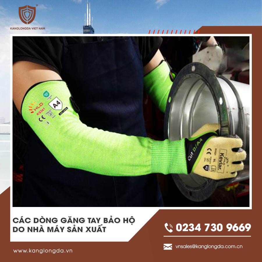 Các dòng găng tay bảo hộ do nhà máy sản xuất