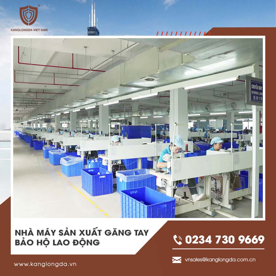 Nhà máy sản xuất găng tay bảo hộ lao động